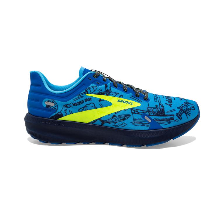 Brooks Launch 9 Lightweight-Cushioned Walking Shoes - Women's - Nautical Blue/Nightlife/Peacoat (297